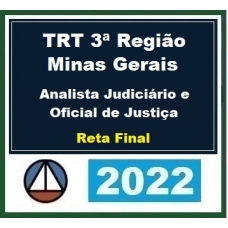 TRT 3ª Região (MG) Analista Judiciário e Oficial de Justiça - Reta Final (CERS 2022.2) TRT3 - TRT MG